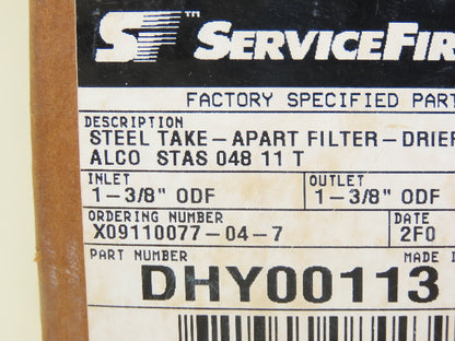 STAS STAS-4811T Steel Take-Apart Refrigerant Filter-Dryer Shell Size 48 Filter