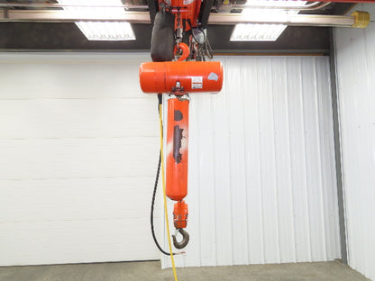 CM Lodestar R 2 Ton Electric Chain Hoist 8 FPM 15' Lift 11' Pendant 230/460 3 PH