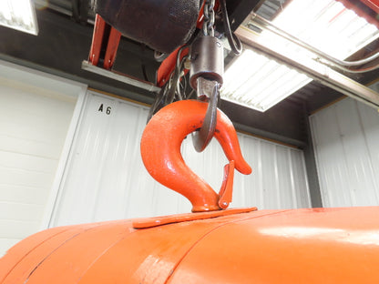 CM Lodestar R 2 Ton Electric Chain Hoist 8 FPM 16' Lift 12' Pendant 240/480 3 PH