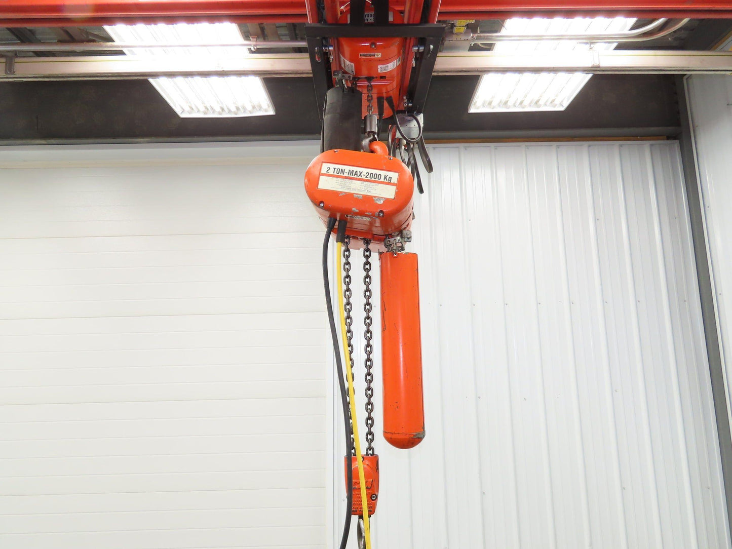 CM Lodestar R 2 Ton Electric Chain Hoist 8 FPM 16' Lift 12' Pendant 240/480 3 PH