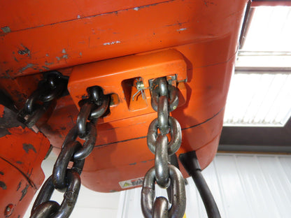 CM Lodestar R 2 Ton Electric Chain Hoist 8 FPM 16' Lift 12' Pendant 240/480 3 PH