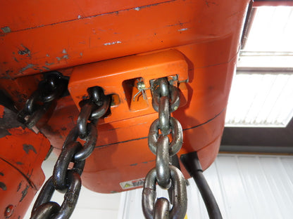 CM Lodestar R 2 Ton Electric Chain Hoist 8 FPM 16' Lift 12' Pendant 240/480 3 PH