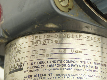 Foxboro IFL10-D50D11F-Z1F3 Differential Pressure Transmitter 12.5-42VDC