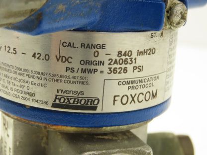Foxboro IDP10-D22C21F-M2 Pressure Transmitter Digital Readout 12.5-42VDC
