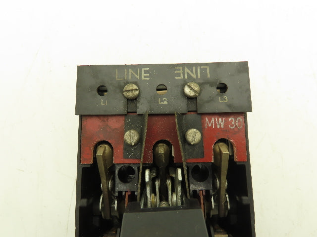 General Electric THMC31V1 MW30 30A Fusible Disconnect QMW Switch Replacement Set