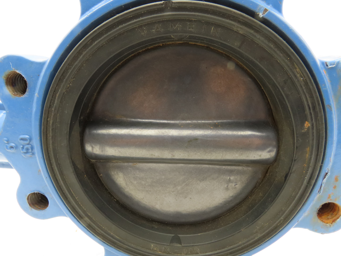 Durco 6" Lug Style Butterfly Valve Lined Disc 150psi DN150  *Cracked Seal*