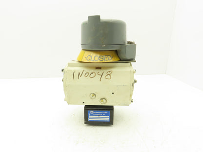 El-O-Matic ED10 Pneumatic Valve Actuator 120psi w/StoneL Positioner Quartz PQ