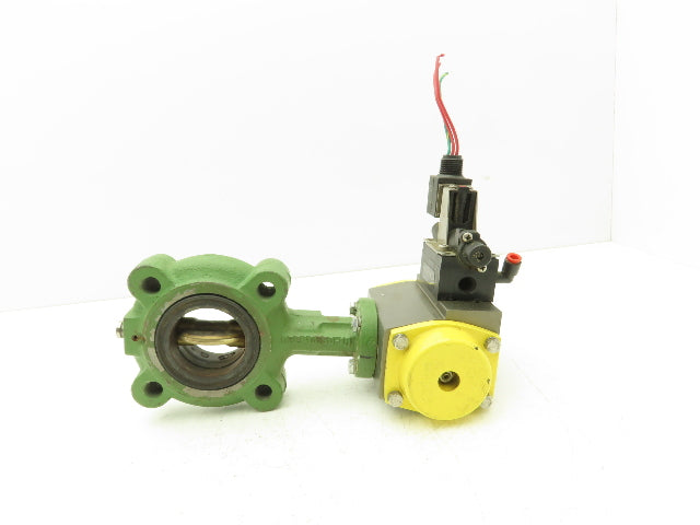 Saunders Alfa Laval 2" Lug Butterfly Valve w/Conbraco Pneumatic Actuator CTD 30