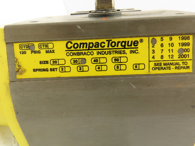 Saunders Alfa Laval 2" Lug Butterfly Valve w/Conbraco Pneumatic Actuator CTD 30