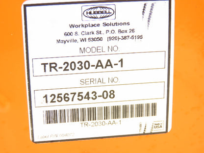 Hubbell TR-2030-AA-1 Retriever Reel Cable Tool Balancer 3lb 30'