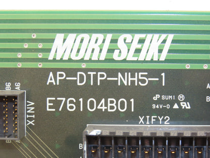 Mori Seiki AP-DTP-NH5-1 Lathe Distribution Module Relay Board With 6 I/O Cards