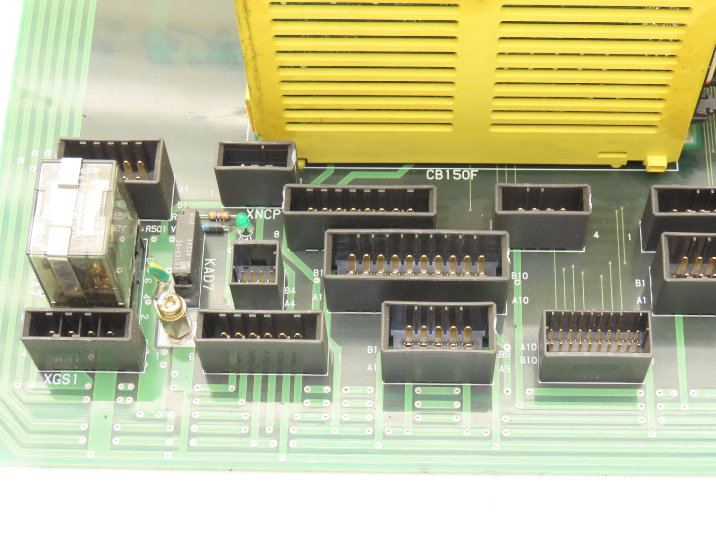 Mori Seiki AP-DTP-NH5-1 Lathe Distribution Module Relay Board With 6 I/O Cards