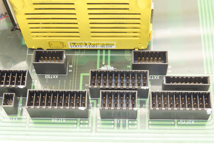 Mori Seiki AP-DTP-NH5-1 Lathe Distribution Module Relay Board With 6 I/O Cards