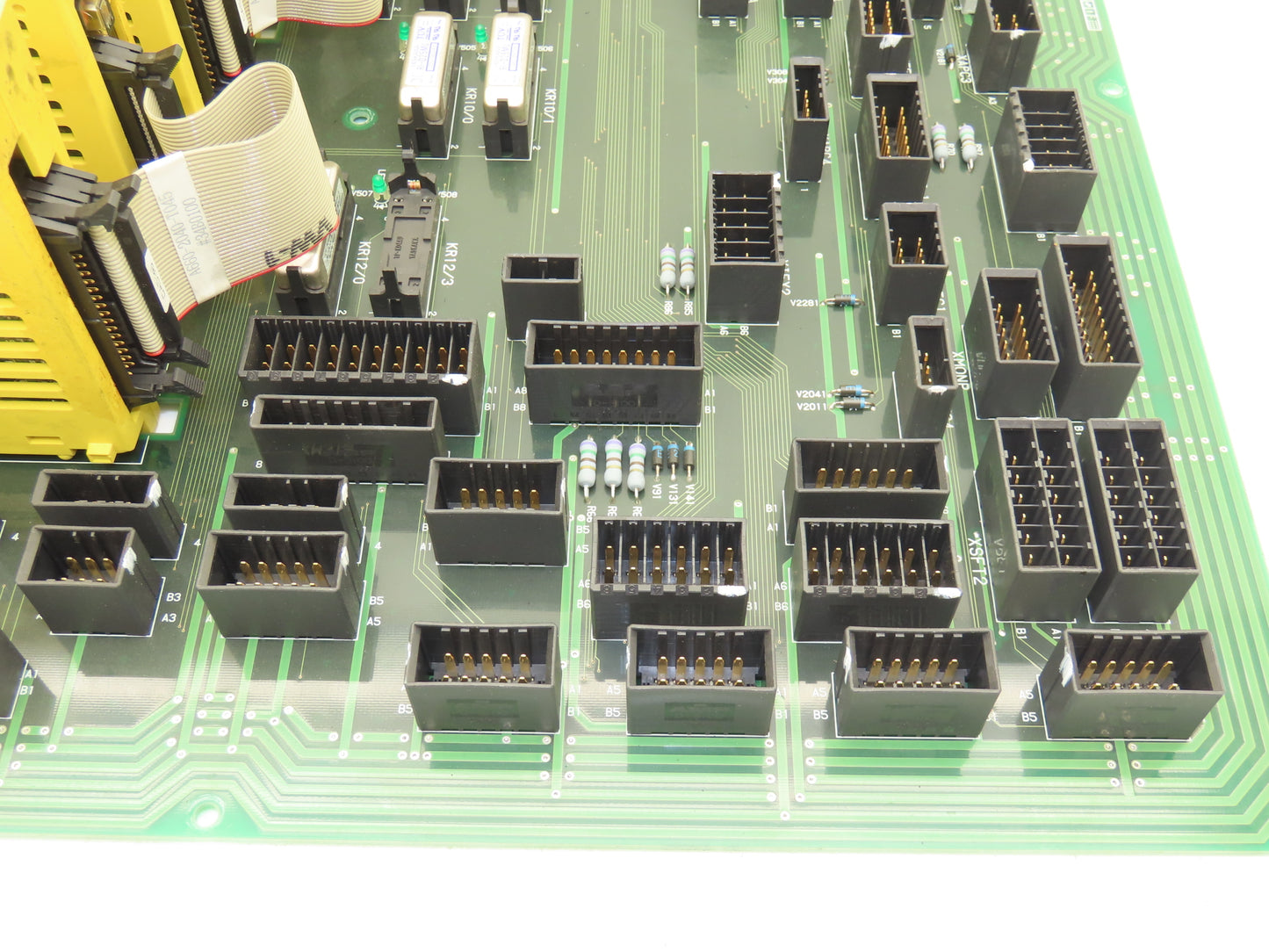 Mori Seiki AP-DTP-NH5-1 Lathe Distribution Module Relay Board With 6 I/O Cards