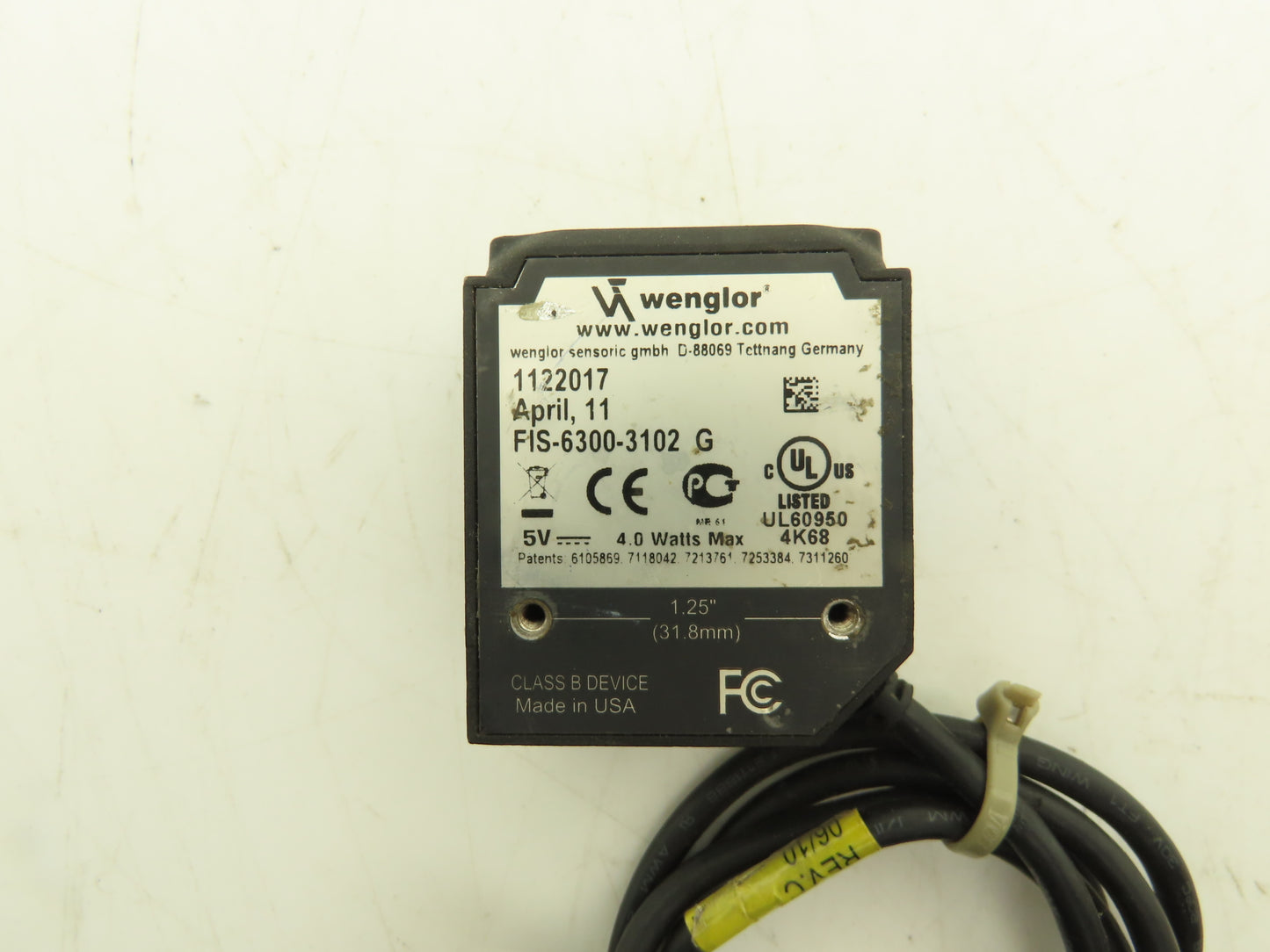 Wenglor FIS-6300-3102 UltraScan Standard Density Photoelectric Sensor