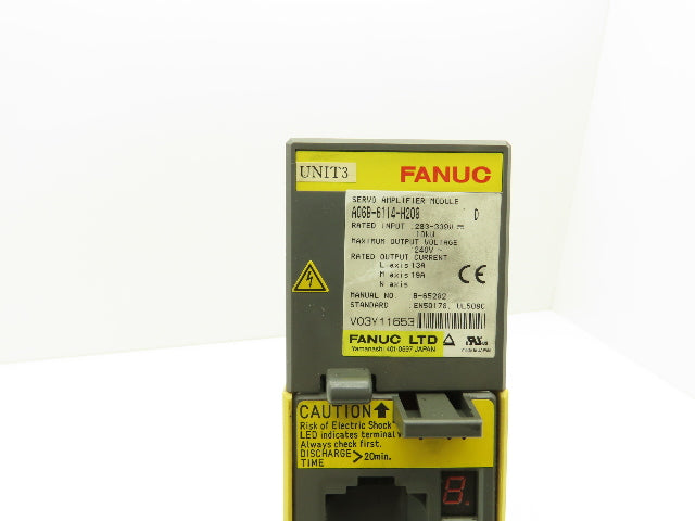 Fanuc A06B-6114-H208 Servo Amplifier Module 10kW 283-339v Input 240v Max Output