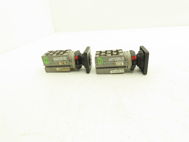 ABB WAW937/8ZM 3HAC 2355-1/03 Control Switch 2-Position 25A 690V NO KEY Lot of 2