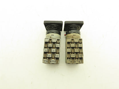 ABB WAW937/8ZM 3HAC 2355-1/03 Control Switch 2-Position 25A 690V NO KEY Lot of 2