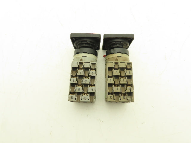 ABB WAW937/8ZM 3HAC 2355-1/03 Control Switch 2-Position 25A 690V NO KEY Lot of 2