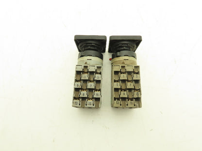 ABB WAW937/8ZM 3HAC 2355-1/03 Control Switch 2-Position 25A 690V NO KEY Lot of 2