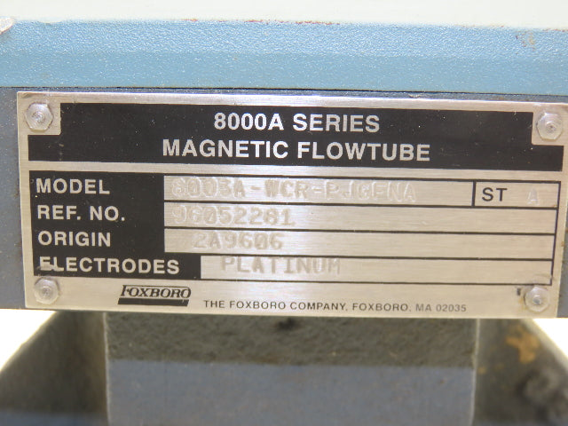 Foxboro 8003A-WCR-PJGFNA Magnetic Flow Transmitter 675 PSI