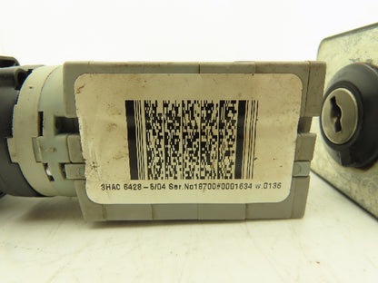 ABB WAW937/8ZM 3HAC 6428-5/04 Control Switch 2-Position 25A 690V NO KEY Lot of 3