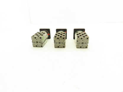 ABB WAW937/8ZM 3HAC 6428-5/04 Control Switch 2-Position 25A 690V NO KEY Lot of 3