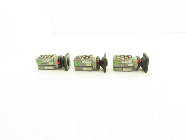 ABB WAW937/8ZM 3HAC 6428-5/04 Control Switch 2-Position 25A 690V NO KEY Lot of 3