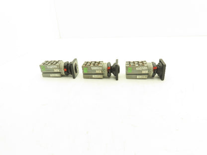 ABB WAW937/8ZM 3HAC 6428-5/04 Control Switch 2-Position 25A 690V NO KEY Lot of 3