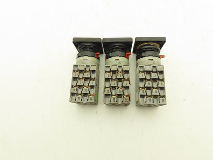 ABB WAW937/8ZM 3HAC 6428-5/04 Control Switch 2-Position 25A 690V NO KEY Lot of 3