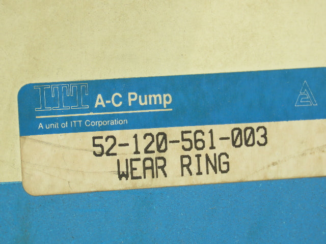 ITT 52-120-561-003 Wear Ring A-C Pump Impeller 12" OD 1-1/8" W