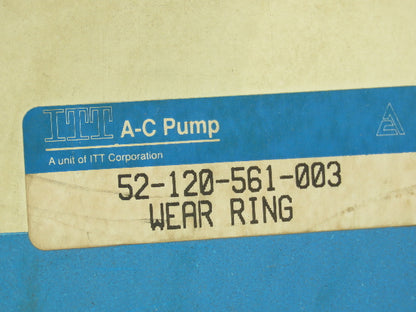 ITT 52-120-561-003 Wear Ring A-C Pump Impeller 12" OD 1-1/8" W