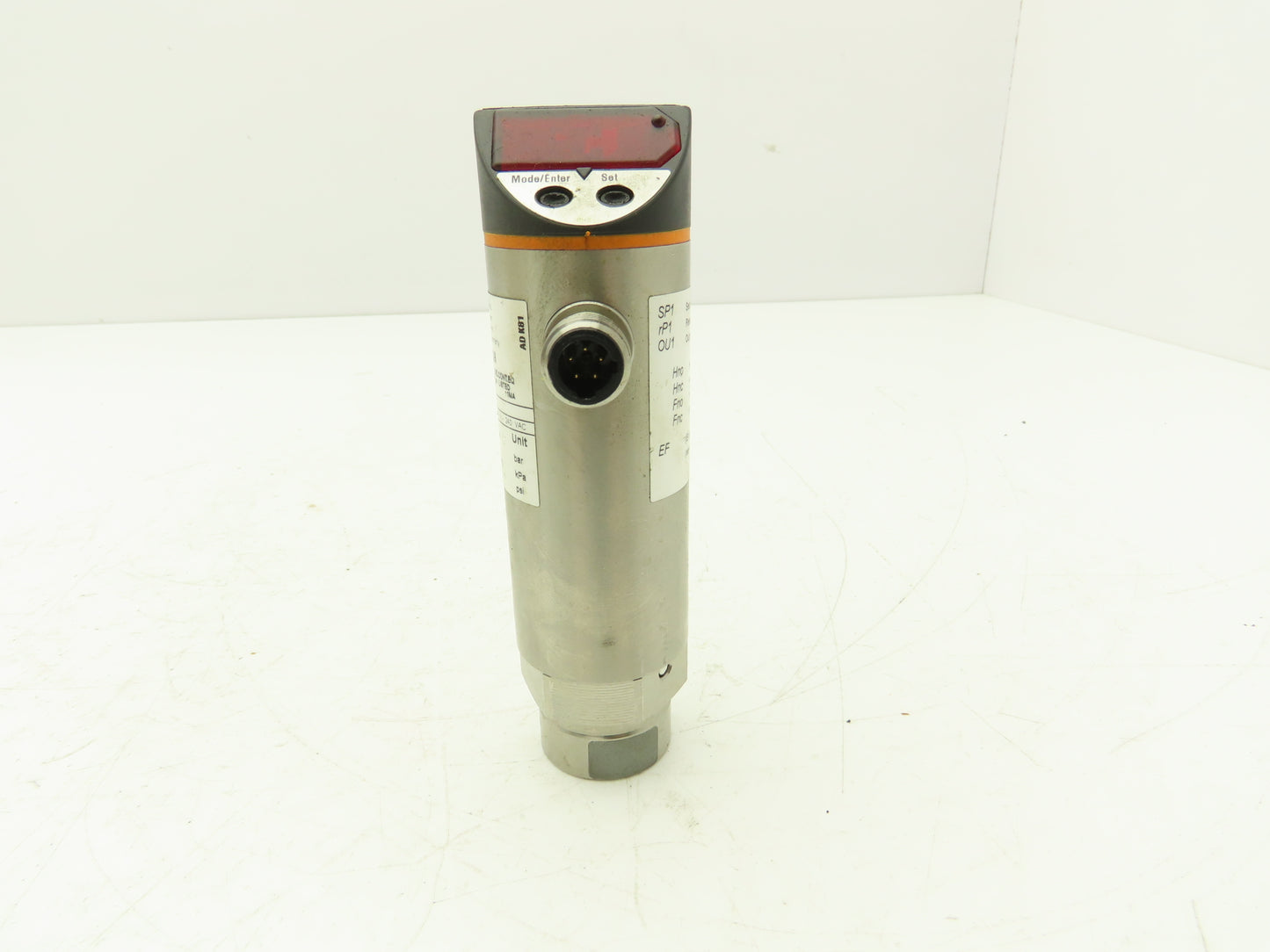 IFM PN4226 Electronic Pressure Switch 1/4" NPT 90V-240VAC IP67 0-36.3 psi Range
