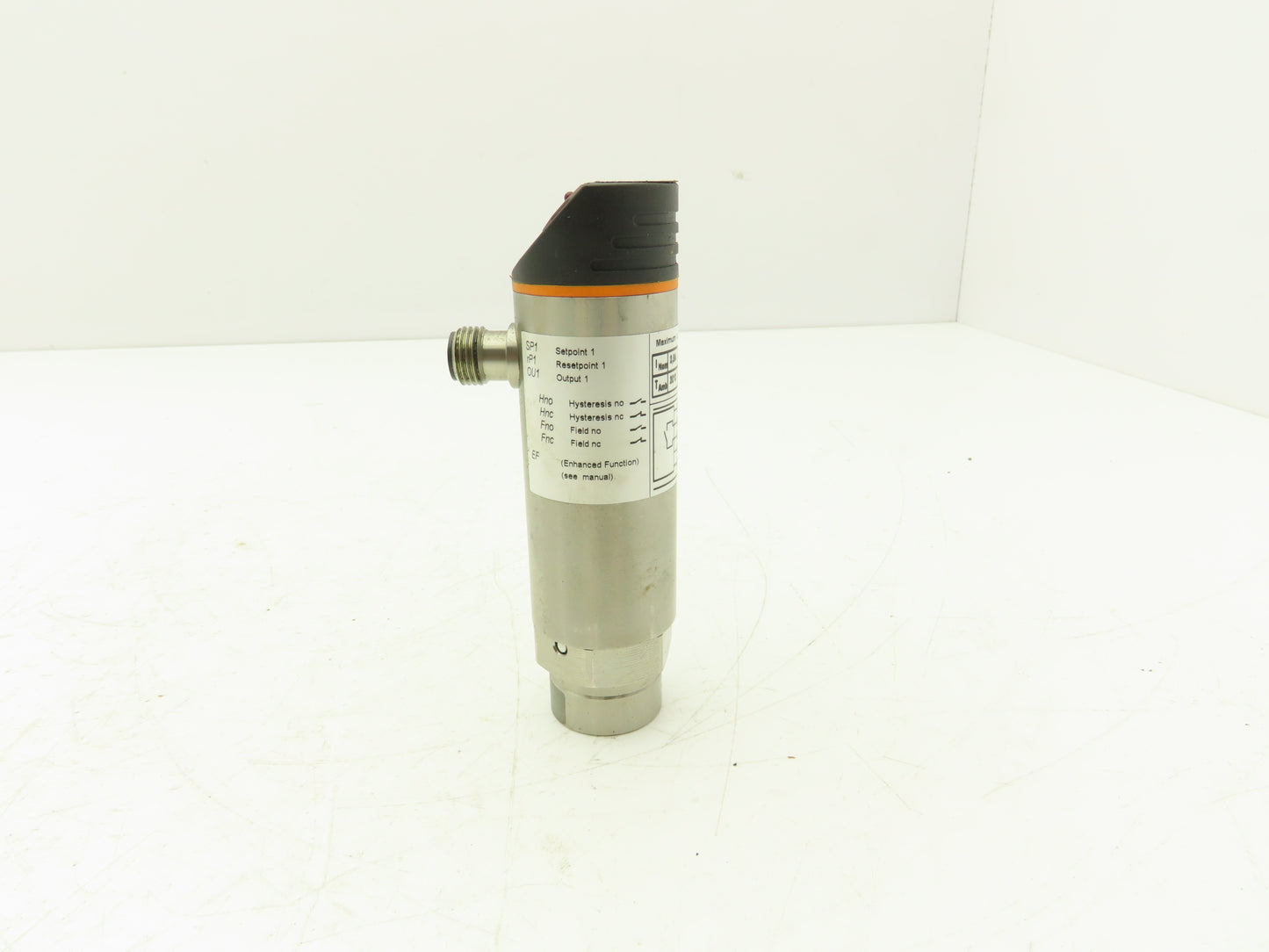 IFM PN4226 Electronic Pressure Switch 1/4" NPT 90V-240VAC IP67 0-36.3 psi Range