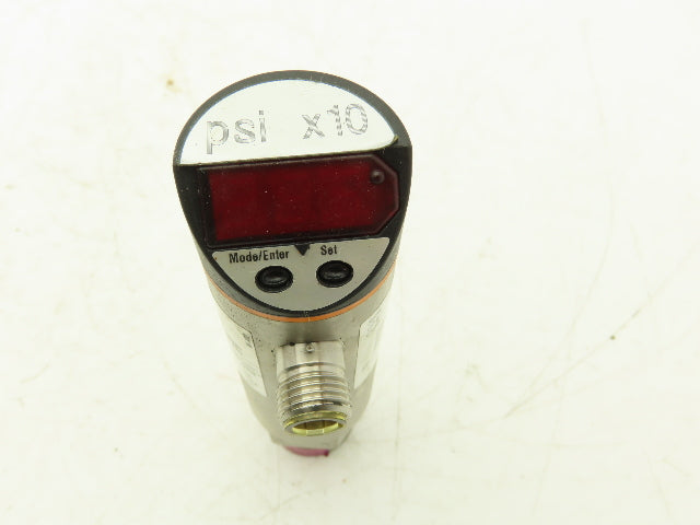 IFM PN4220 Electronic Pressure Switch 1/4" NPT 90V-240VAC IP67 0-5800 psi Range