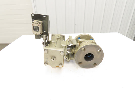 NDV Nippon E100N DN50 2" Flanged 2-Way Ball Valve & Pneumatic Actuator EPN1101N