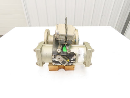 NDV Nippon E100N DN50 2" Flanged 2-Way Ball Valve & Pneumatic Actuator EPN1105N