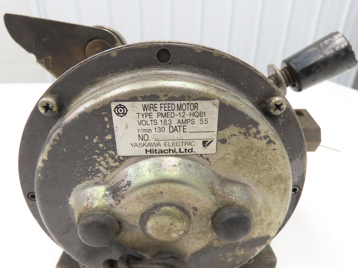 Yaskawa Electric PMED-12-HQ61 DC Wire Feeder 130rpm 18.3VDC 5.5 Amps 1.2 Roller