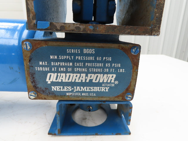 Neles-Jamesbury B60S Quadra-Powr Pneumatic Actuator + 6" Wafer Butterfly Valve
