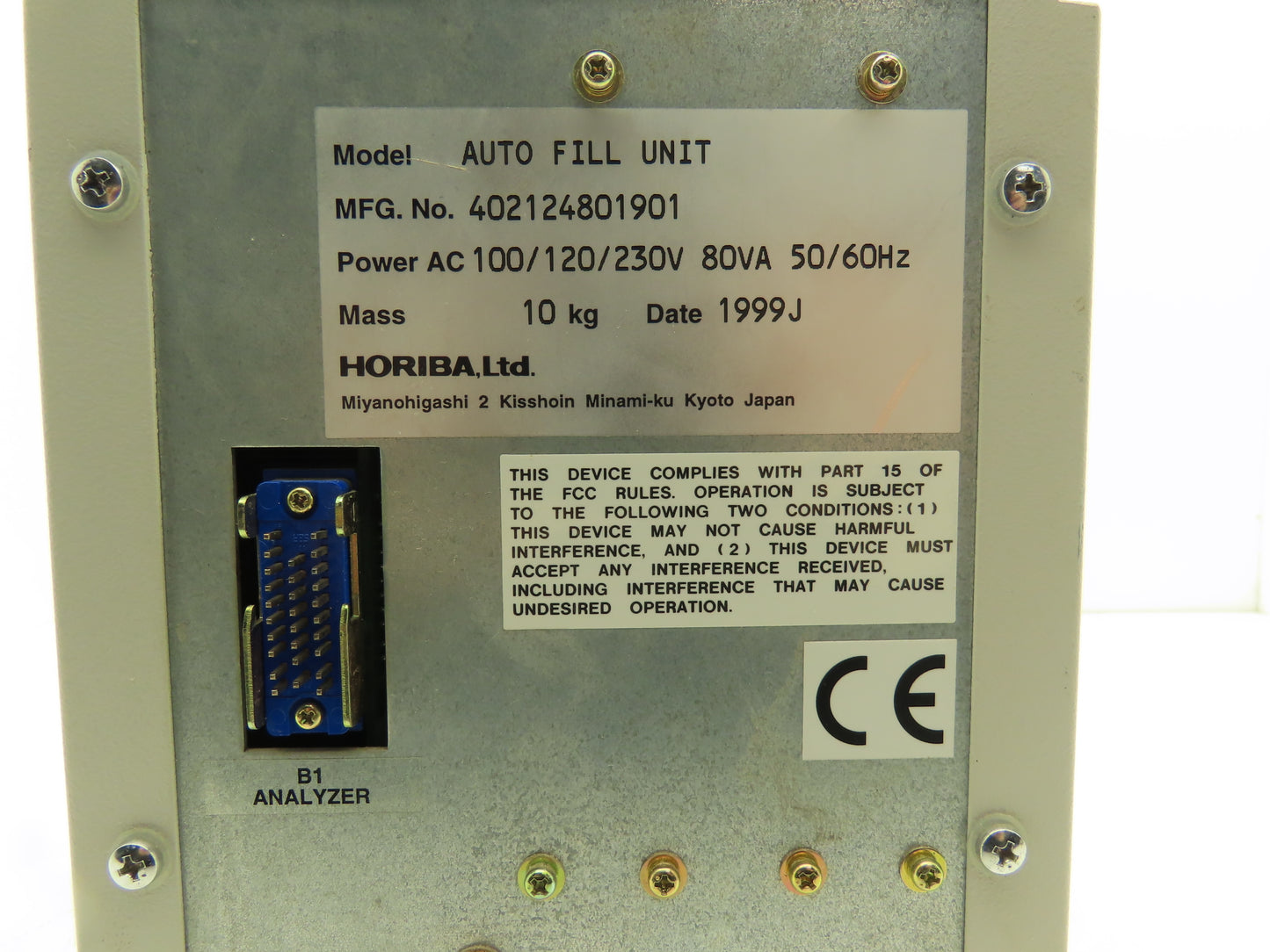 Horiba LA-300 Auto Fill Unit