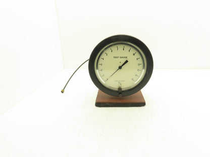 Ashcroft Air Pressure Test Gauge 15 psi 8" Adjustable Offset 0.05 psi Subdiv
