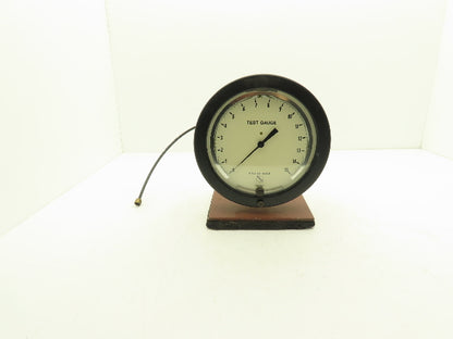 Ashcroft Air Pressure Test Gauge 15 psi 8" Adjustable Offset 0.05 psi Subdiv