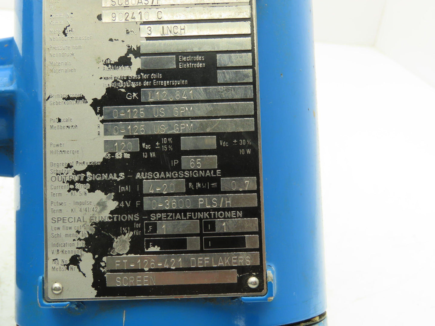 Altometer SC80AS/F Flow Meter Transmitter 0-125gpm