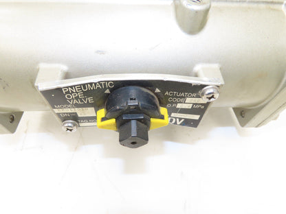 NDV Nippon E100N DN80 3" Flanged 2-Way Ball Valve & Pneumatic Actuator EPN1101N