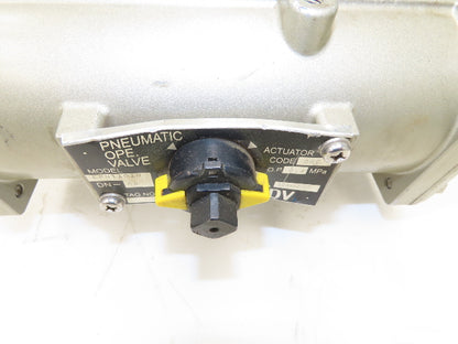 NDV Nippon E100N DN80 3" Flanged 2-Way Ball Valve & Pneumatic Actuator EPN1101N