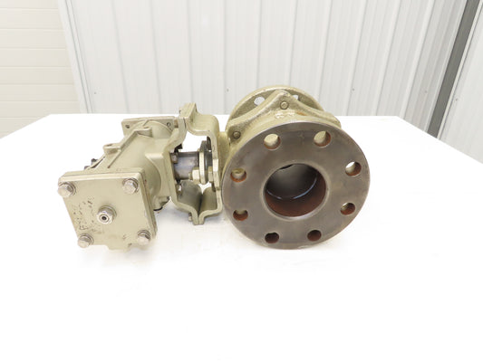 NDV Nippon E100N DN80 3" Flanged 2-Way Ball Valve & Pneumatic Actuator EPN1101N
