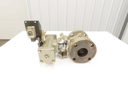 NDV Nippon E100N DN65 2.5" Flanged 2-Way Ball Valve Pneumatic Actuator EPN1101N