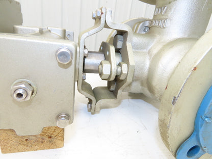 NDV Nippon E300N DN65 2.5" Flanged 3-Way Ball Valve Pneumatic Actuator EPN1304N