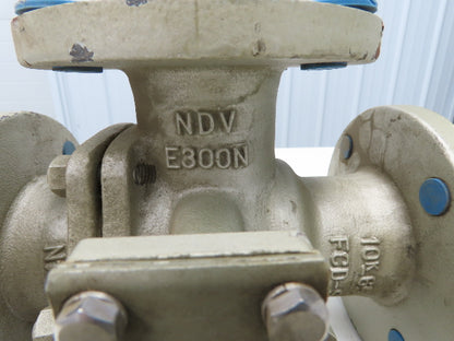 NDV Nippon E300N DN65 2.5" Flanged 3-Way Ball Valve Pneumatic Actuator EPN1304N
