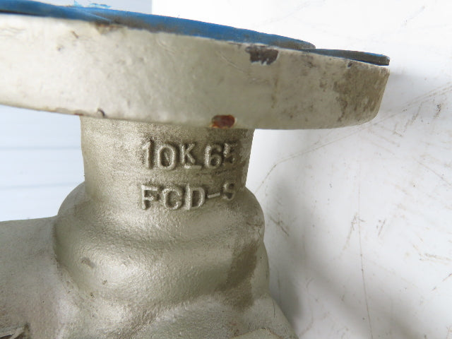 NDV Nippon E300N DN65 2.5" Flanged 3-Way Ball Valve Pneumatic Actuator EPN1304N